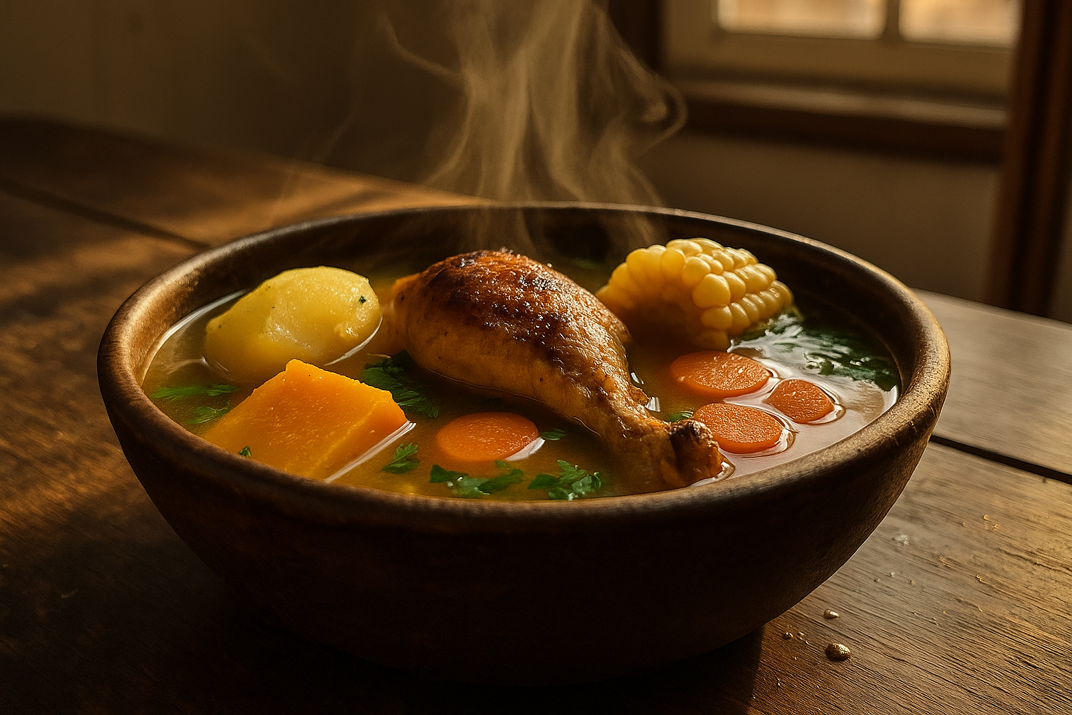 Cazuela de Pollo Chilena: Caldo Dorado y Verduras al Punto | Receta Paso a Paso Post feature image