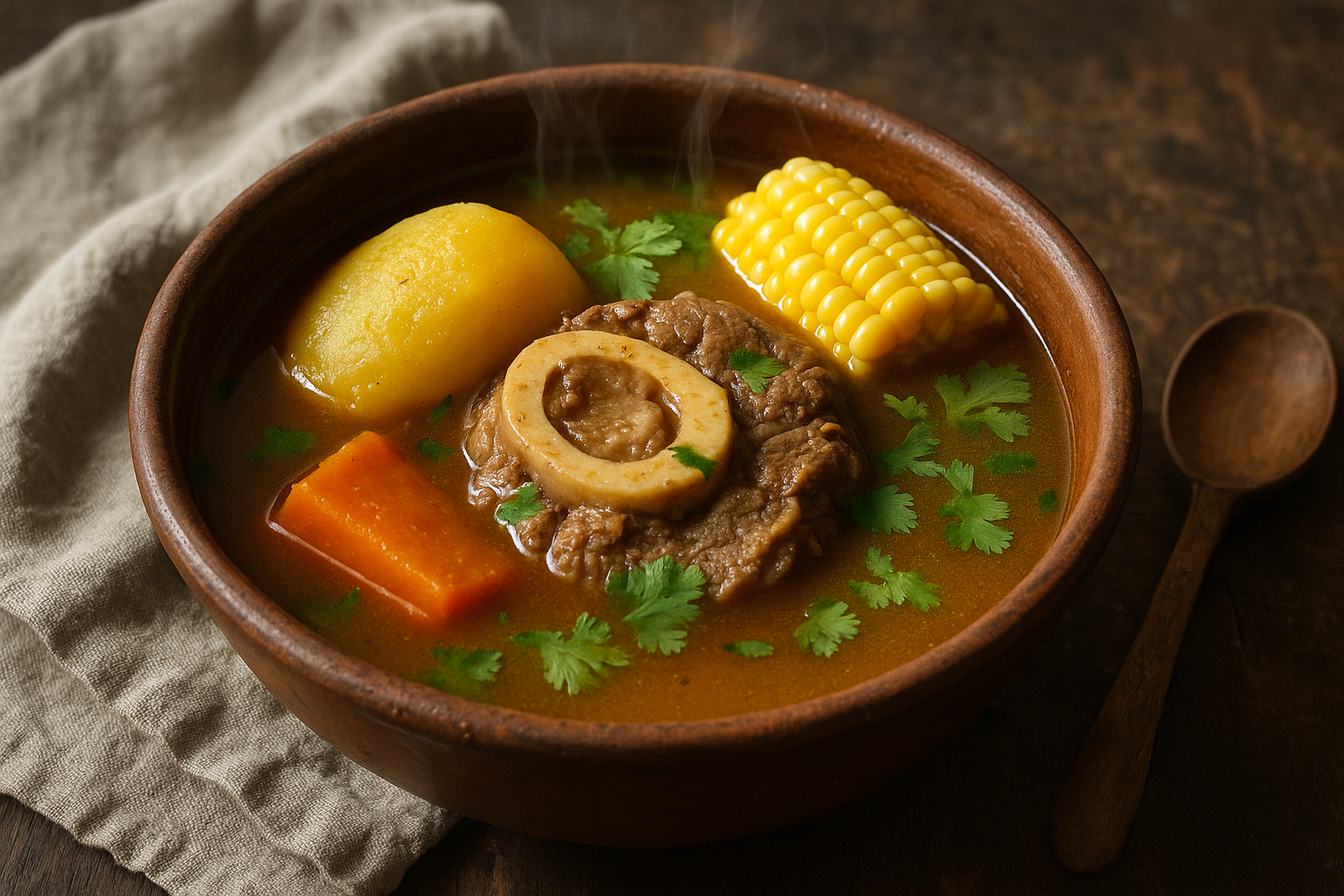 Cazuela de Vacuno Chilena: Caldo Oscuro y Carne Blanda - Receta Paso a Paso Post feature image