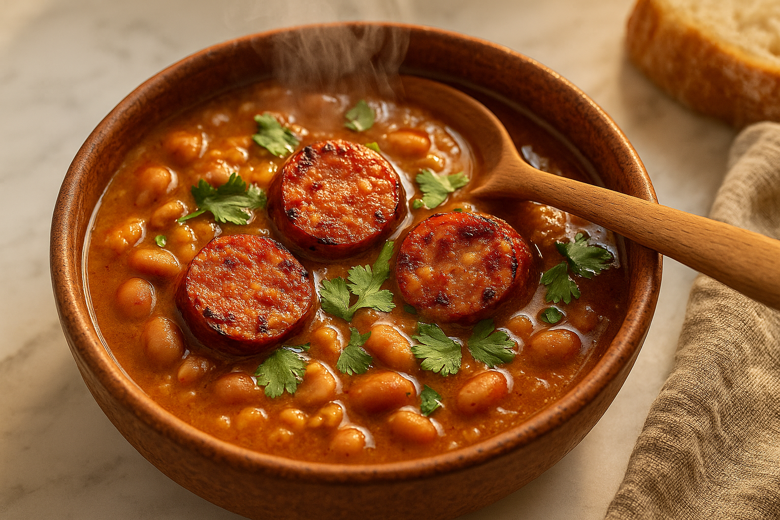 Porotos con Longaniza Chilenos: Cremosos de Verdad (Sin Maicena) Post image