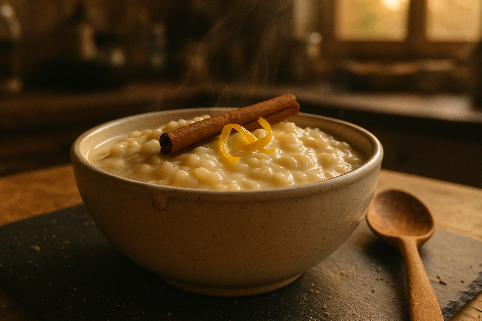 Arroz con leche rápido y cremoso en 30 min (85–90°C, sin pegarse) Post feature image