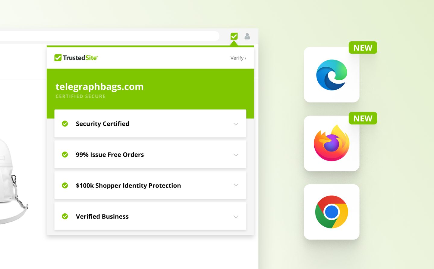 Browse Safer with TrustedSite for Edge and Firefox