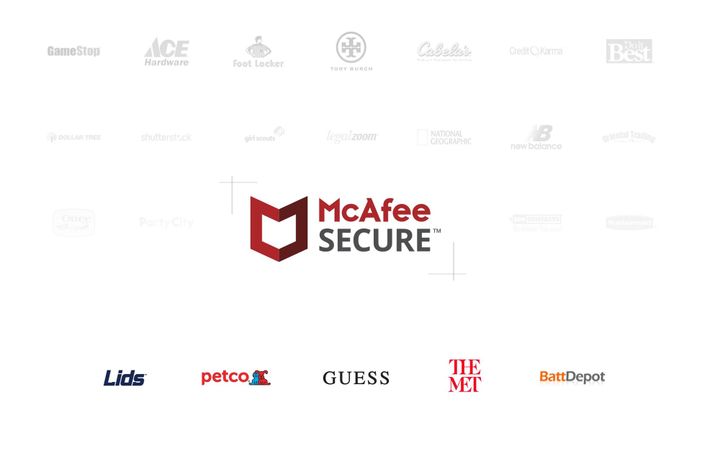 How well-known brands use the McAfee SECURE service