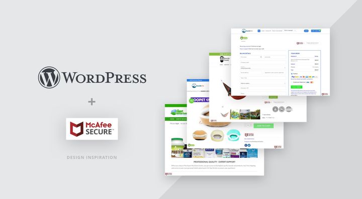 How WordPress sites use the McAfee SECURE trustmark