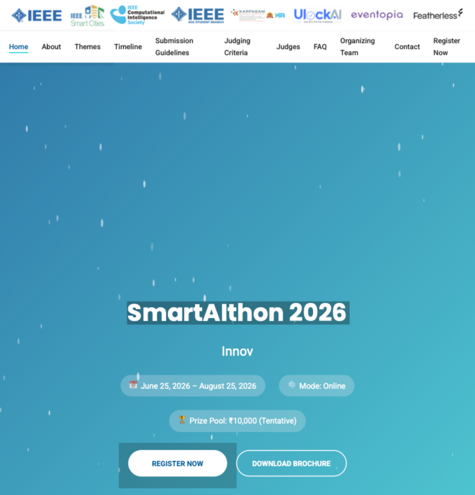 The IEEE SmartAIthon 2026 event site