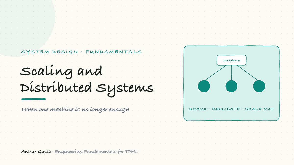 Scaling and Distributed Systems