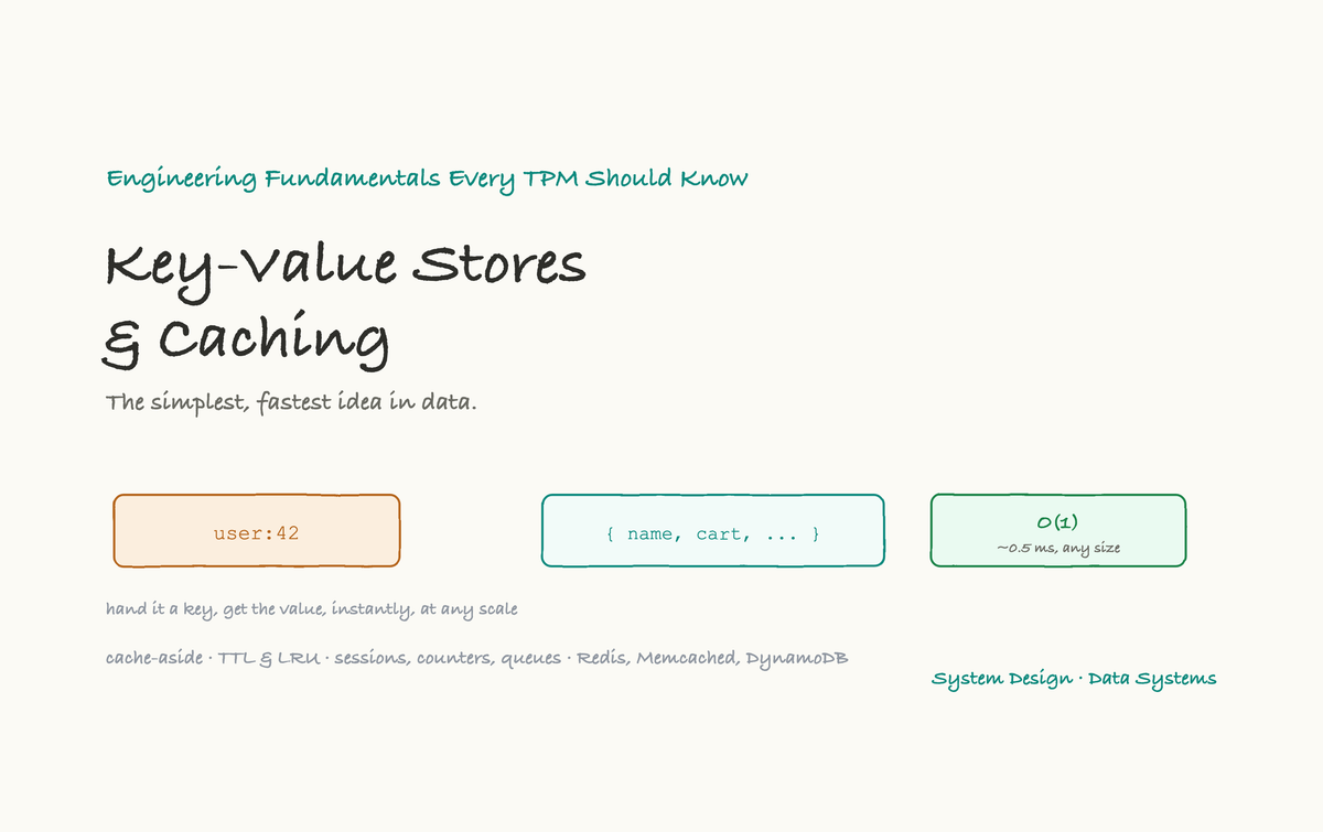 Key-Value Stores and Caching: The Simplest, Fastest Idea in Data