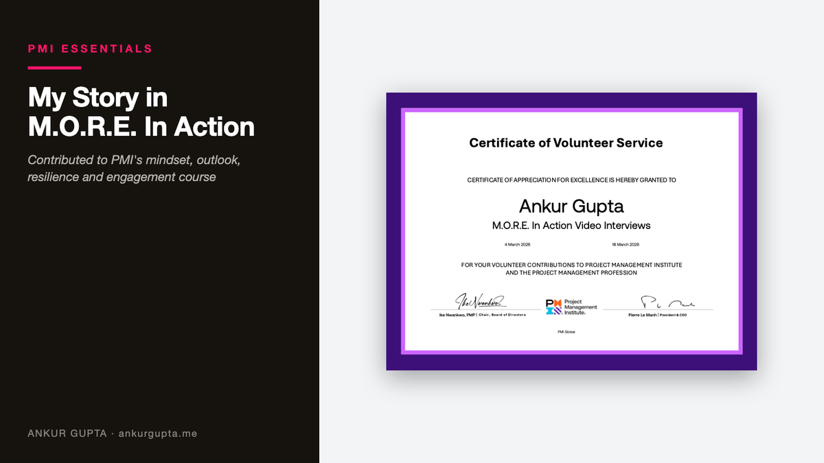 Volunteering with PMI: M.O.R.E. In Action