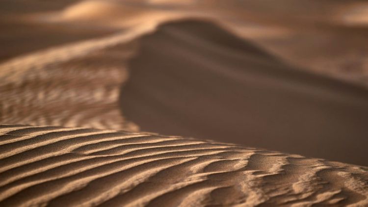 Graveyard in the desert