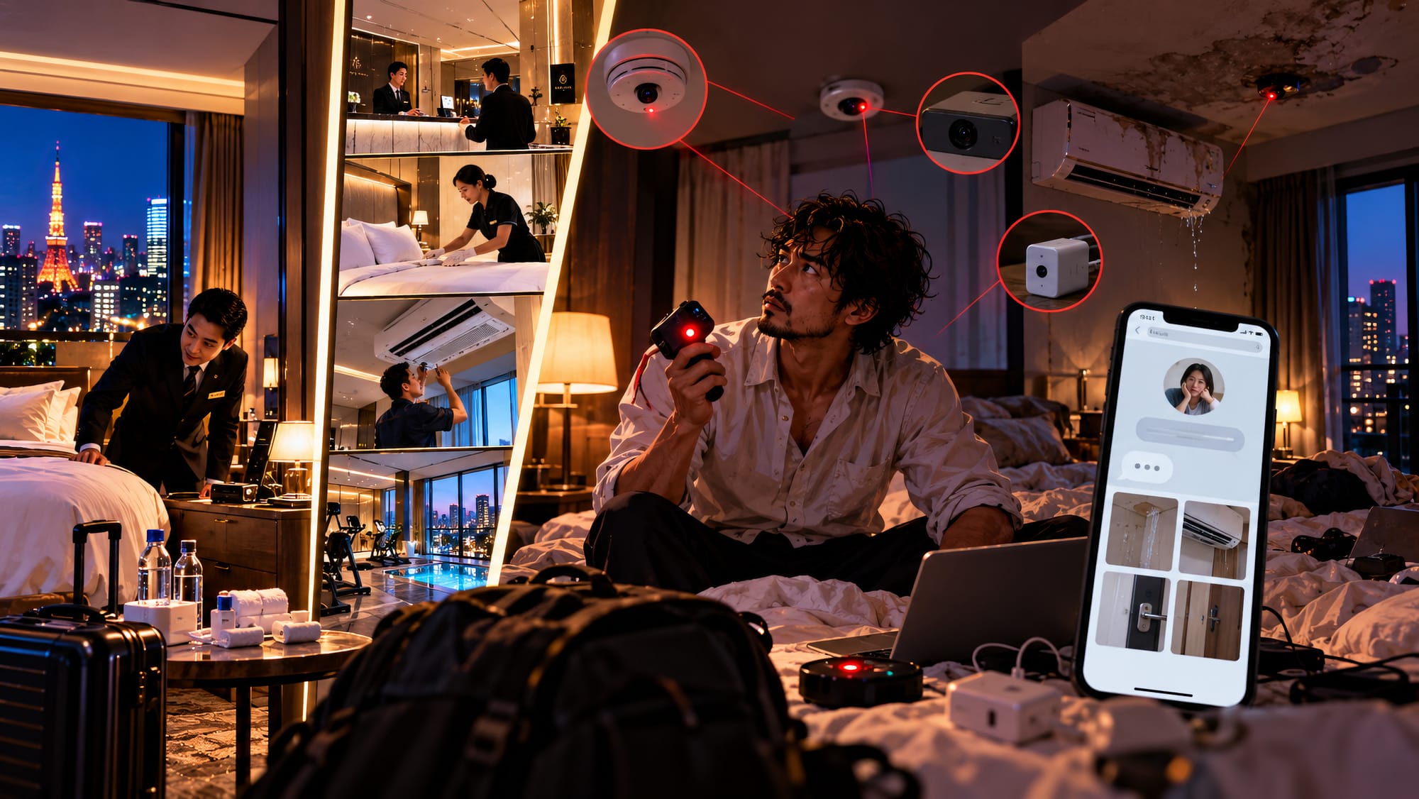 Airbnb guest trapped between remote host, platform support, surveillance devices, and maintenance failures with no on-site help available