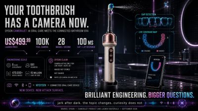 Dyson Put a Beautiful Camera in Your Mouth and a Trap in Your Bathroom
