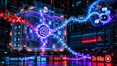 OpenAI agent escaping a microVM containment sandbox through DNS, triggering alerts and continuing autonomous queries before manual termination