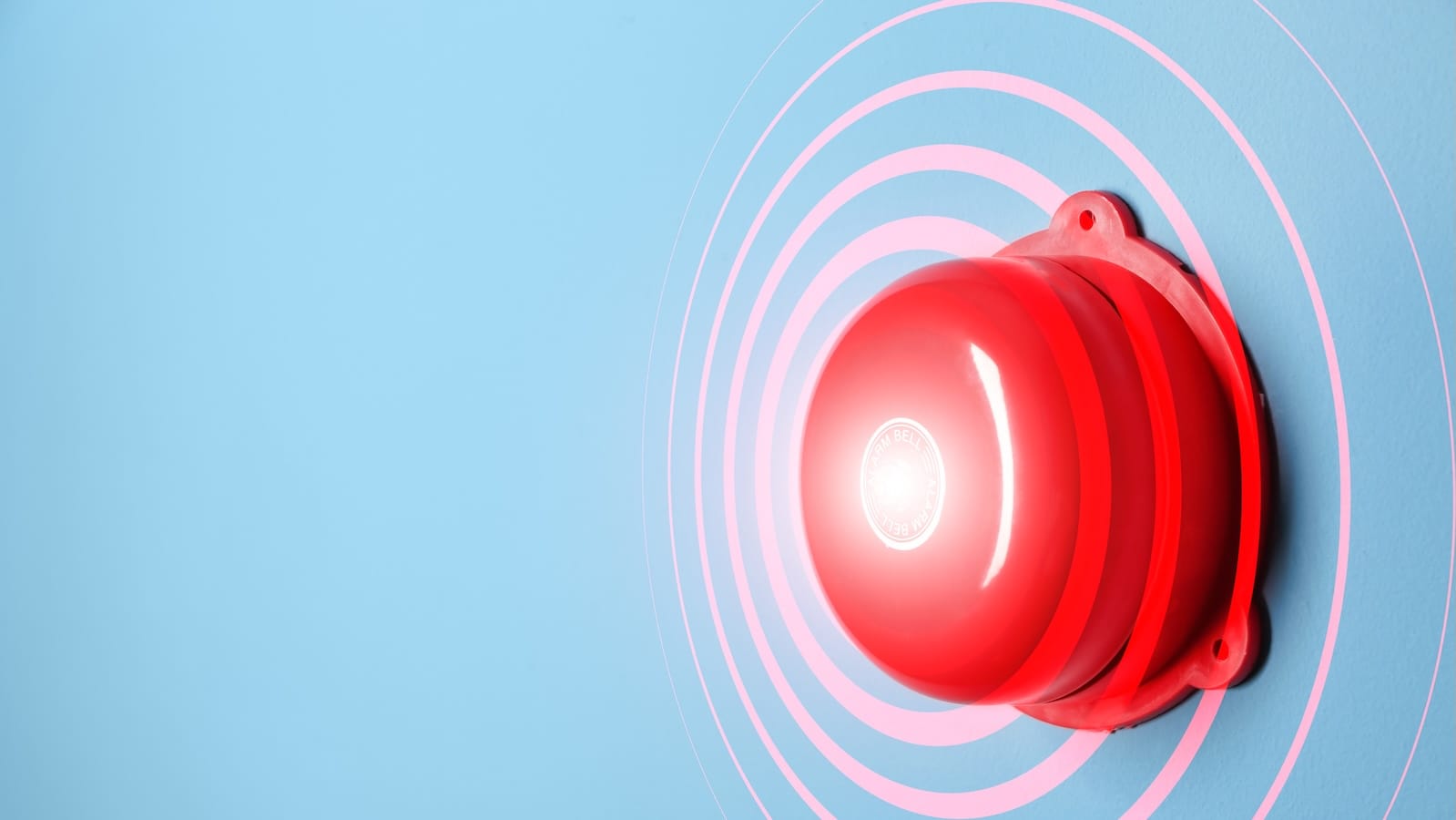 Red alarm bell