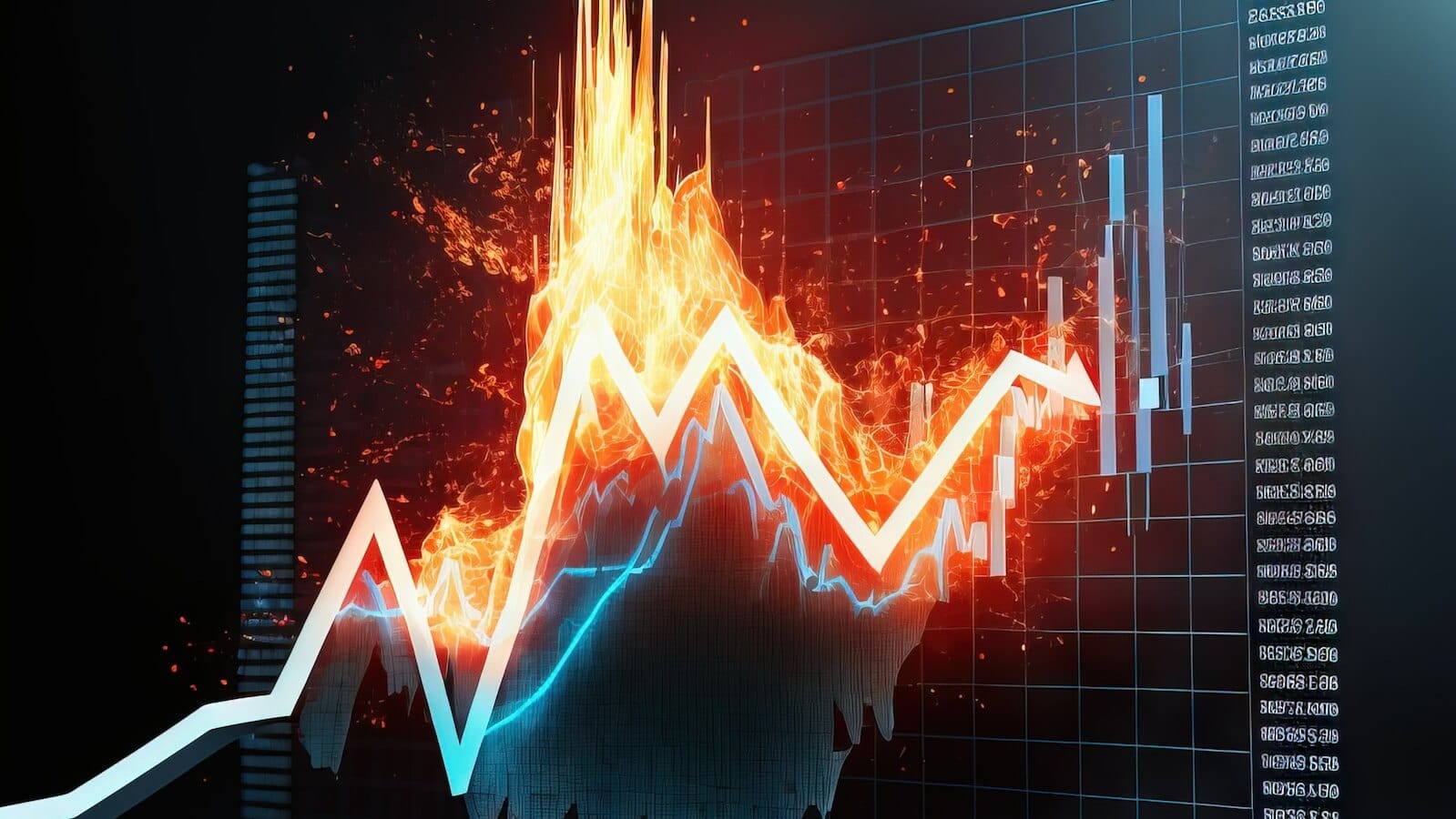 Image of chart exploding