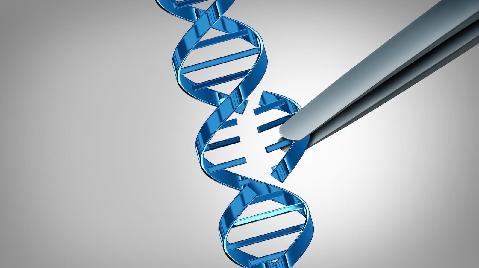 Image of forceps removing a portion of a DNA strand