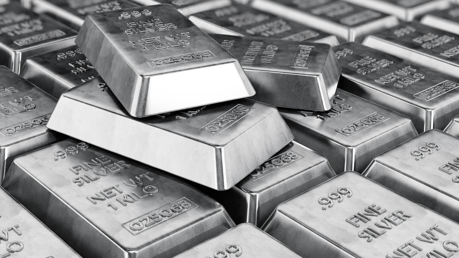 Image of silver 1 kilo bars
