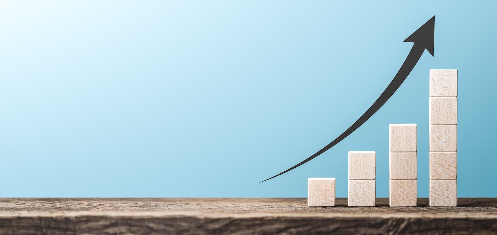 Chart made up of blocks in four columns