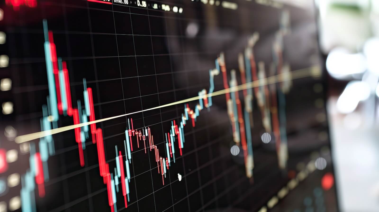 Stock market falling below support level