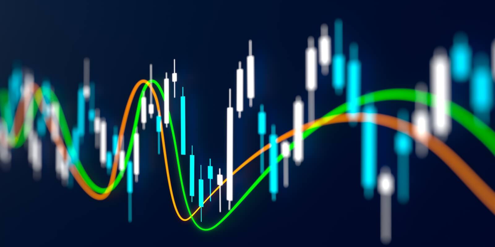 Chart with overlay of two smooth waves