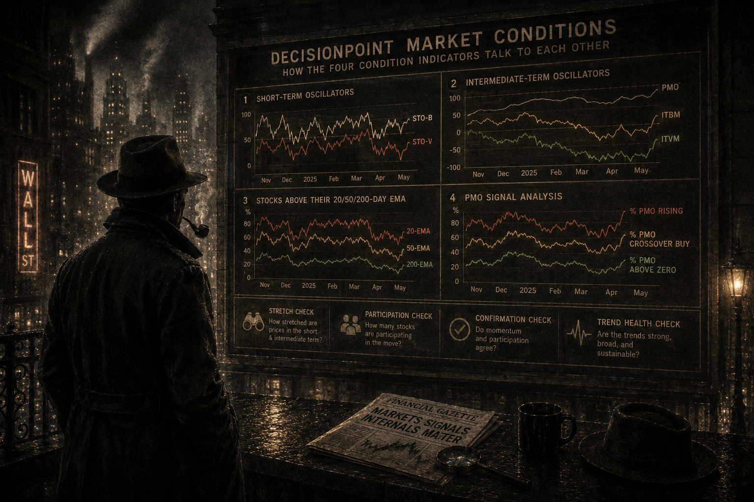 StockCharts Insider: How DecisionPoint's Four Condition Charts Talk to Each Other
