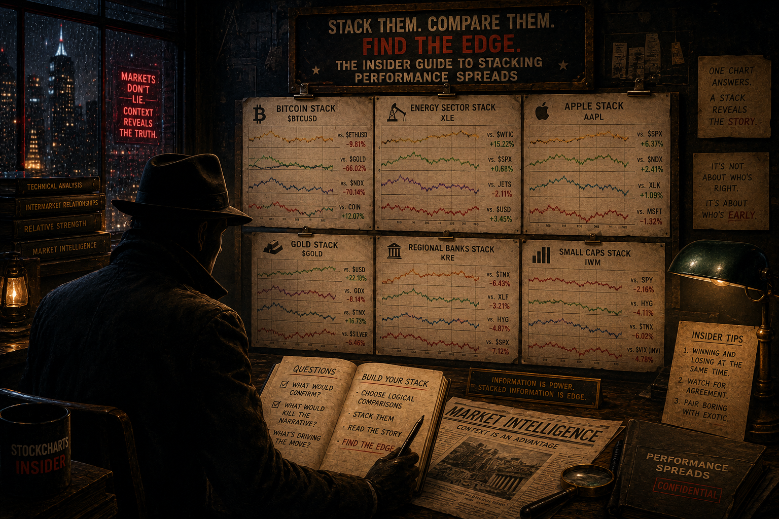 StockCharts Insider: The Insider Guide to Stacking Performance Spreads