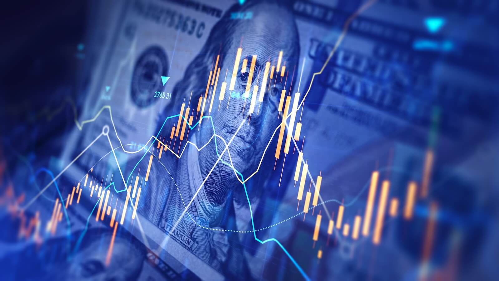 U.S. dollar bill with chart overlay: dollar sixth breakout attempt
