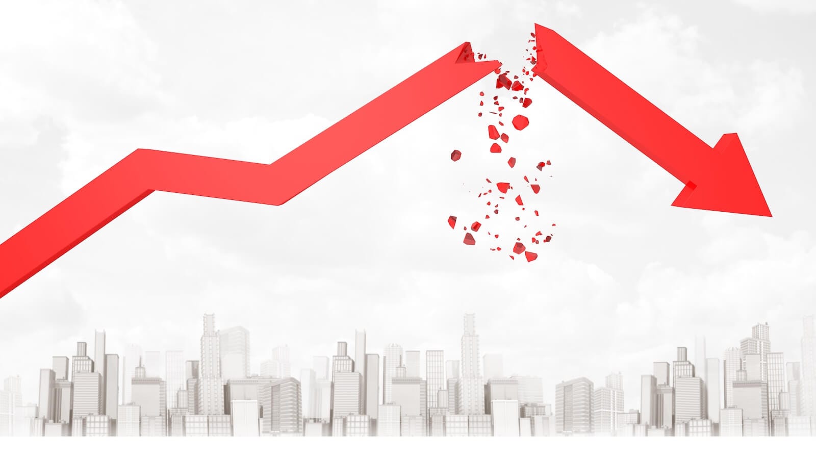 Broken up arrow: danger of falling in love with stocks