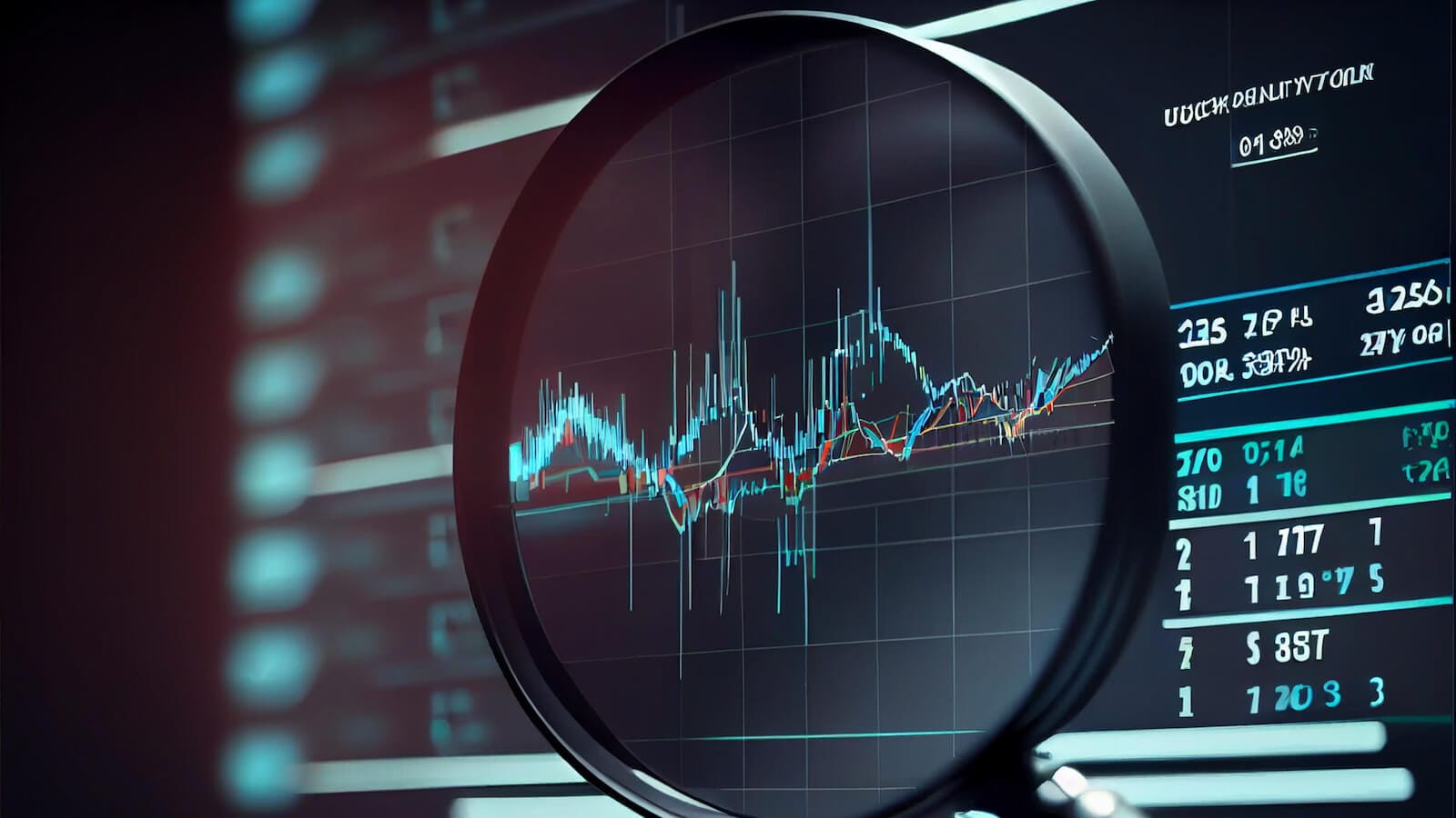 stock chart in magnifying glass: time to own small caps