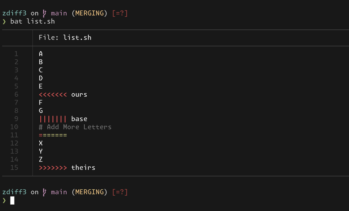 Better Git Conflicts with zdiff3