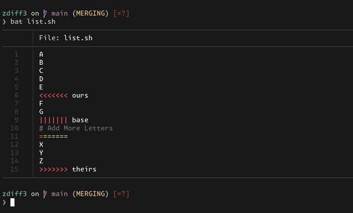 Better Git Conflicts with zdiff3