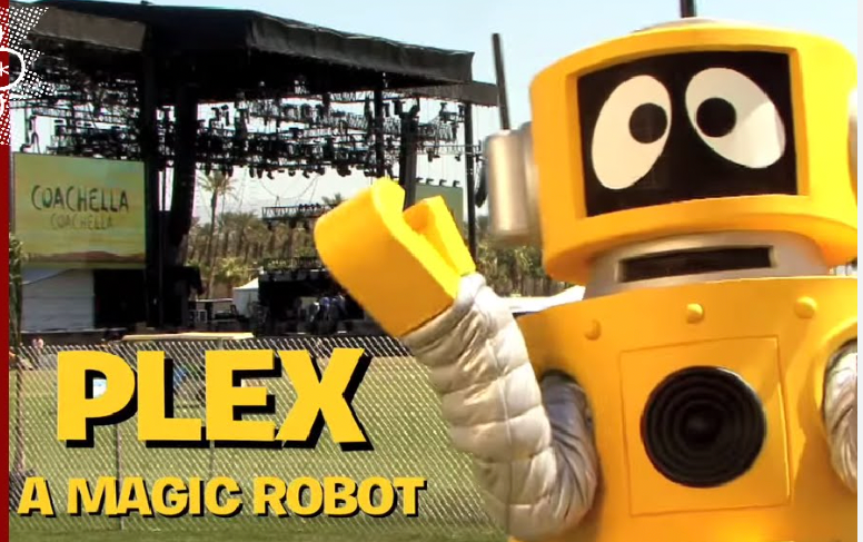 Still image of Plex from Yo-Gabba-Gabba at Coachella