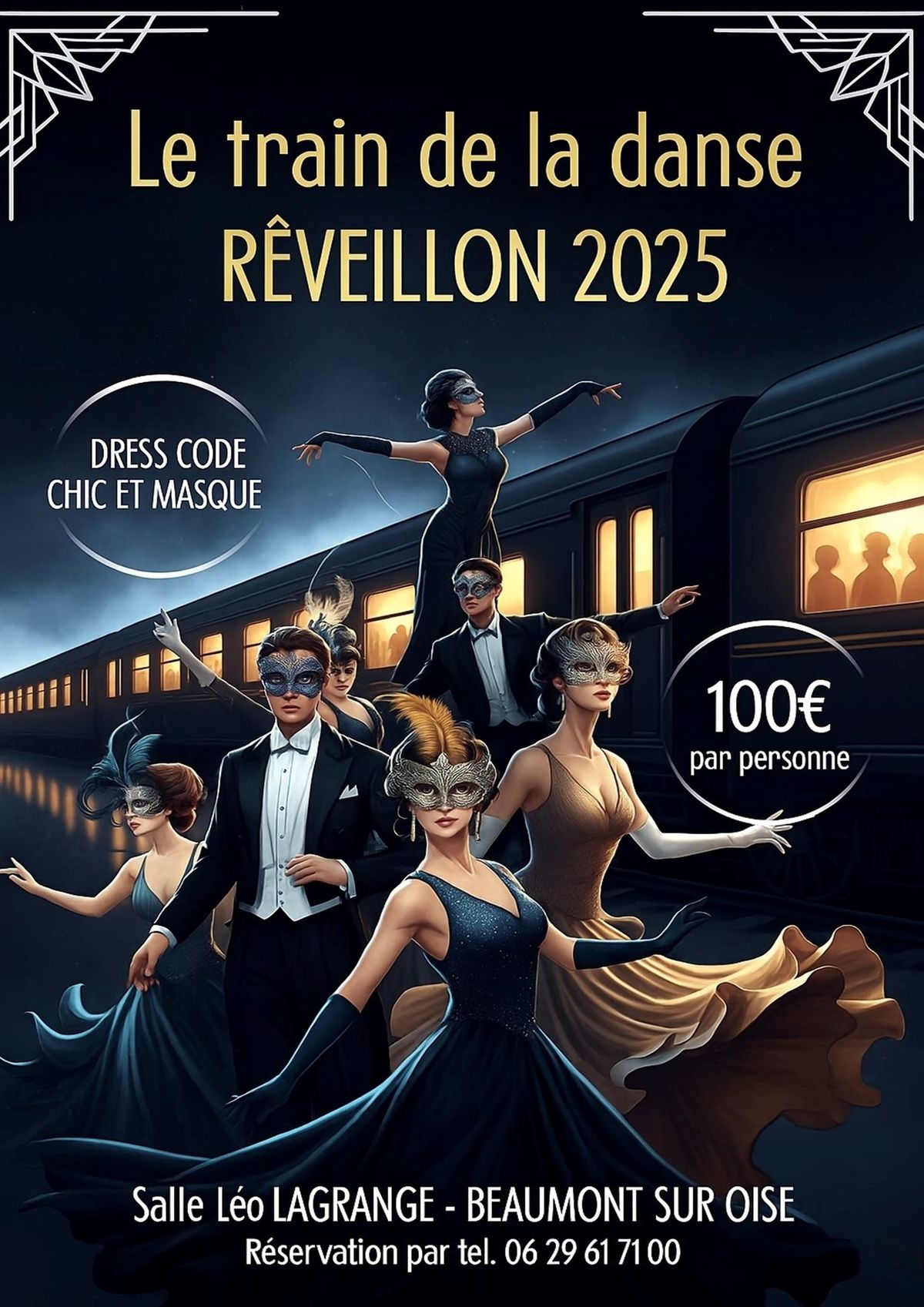 Venez passer le Réveillon du 31 décembre 2025 avec l'équipe du Train de la Danse