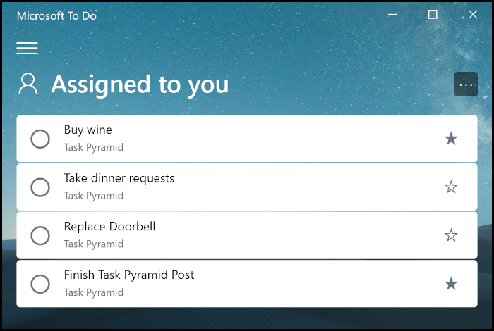 Task-Pyramid---Todo-assigned-starred