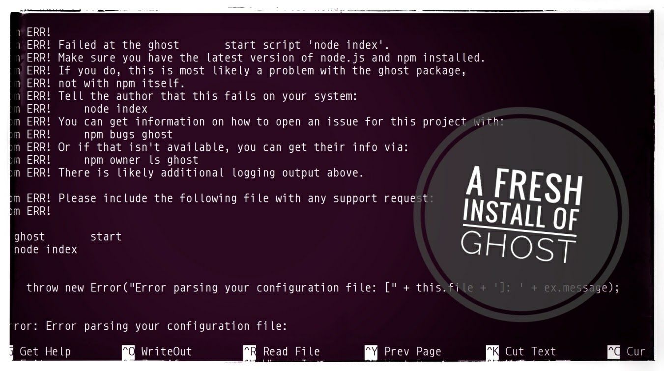 How To: Manually Installing Ghost