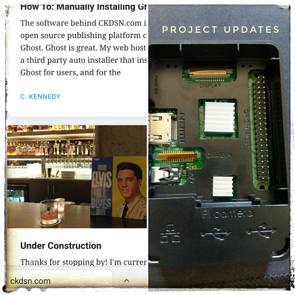 Project Updates, et al: 2017-10-01