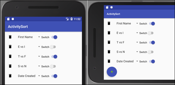 Myers-Briggs Database on Android