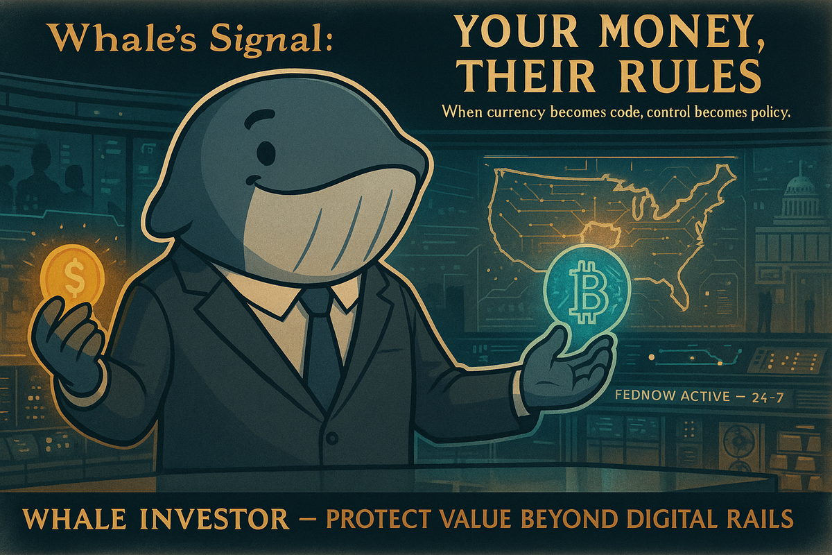 🐋 Whale’s Signal: Your Money, Their Rules