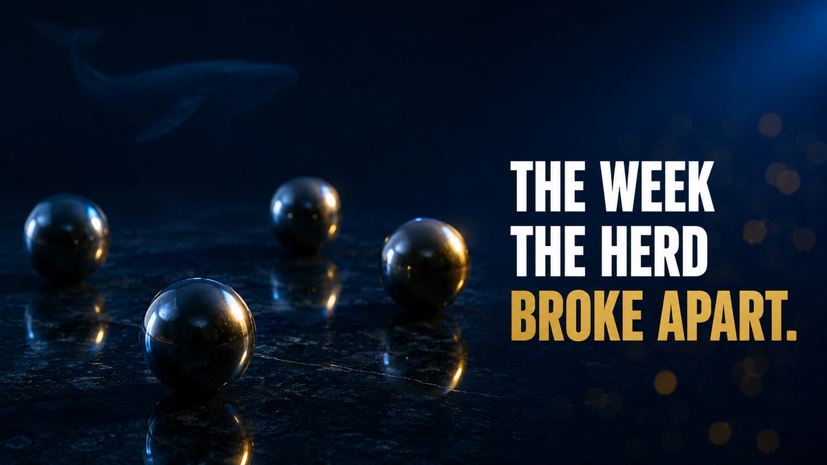 🐋 The Week the Herd Broke Apart