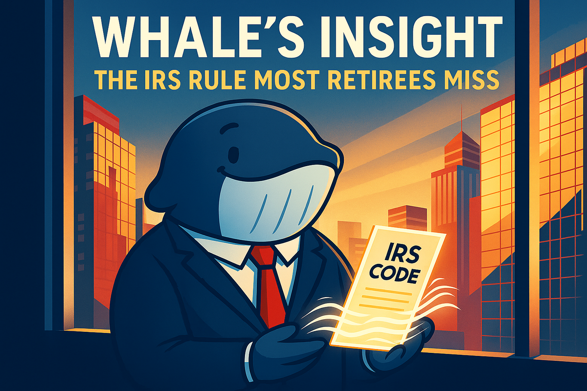 🐋 Whale’s Insight: The IRS Rule Most Retirees Miss