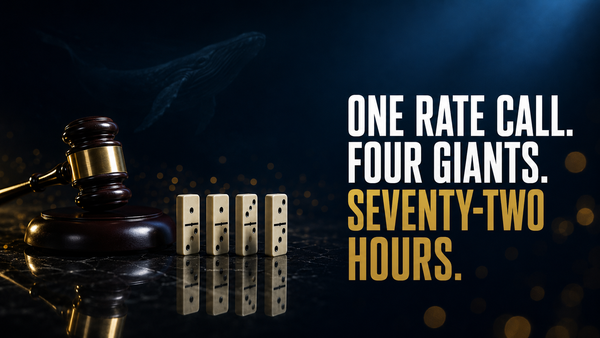 🐋 Four Giants, One Rate Call, and a New Fed Chair Who Won't Tip His Hand