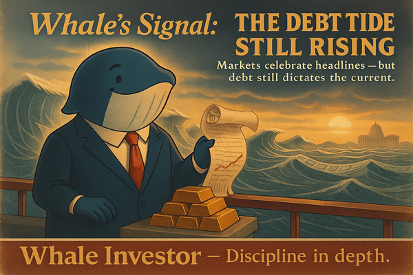 🐋 Whale’s Signal: The Debt Tide Still Rising