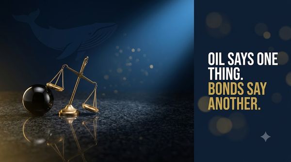 🐋 Oil Broke 92. The Bond Market Didn't Blink. One of Them Is Wrong.