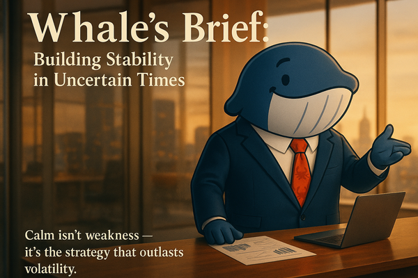 🐋 Whale’s Brief: Building Stability in Uncertain Times