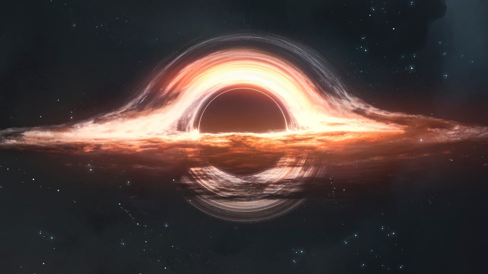 A black hole with bright accretion disc.