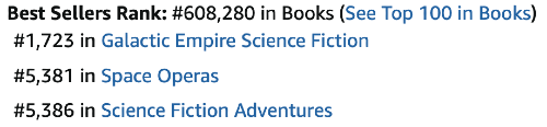 Top 100 Rank: #608,280. Galactic Empire Science Fiction: #1,723