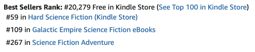 Top 100 Rank: #20,279. Hard Sci Fi: #59
