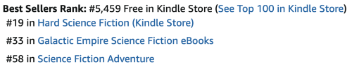 Top 100 Rank: #5,459. Hard Sci Fi: #19
