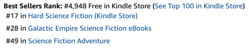 Top 100 Rank: #4,948. Hard Sci Fi: #17