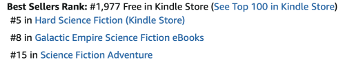 Top 100 Rank: #1,977. Hard Sci Fi: #5