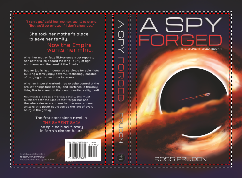 Hardcover design for A Spy, Forged.