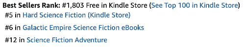 Top 100 Rank: #1,803. Hard Sci Fi: #5
